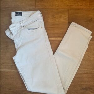 AG Adriano Goldschmied Women's Light Cream Skinny Jeans